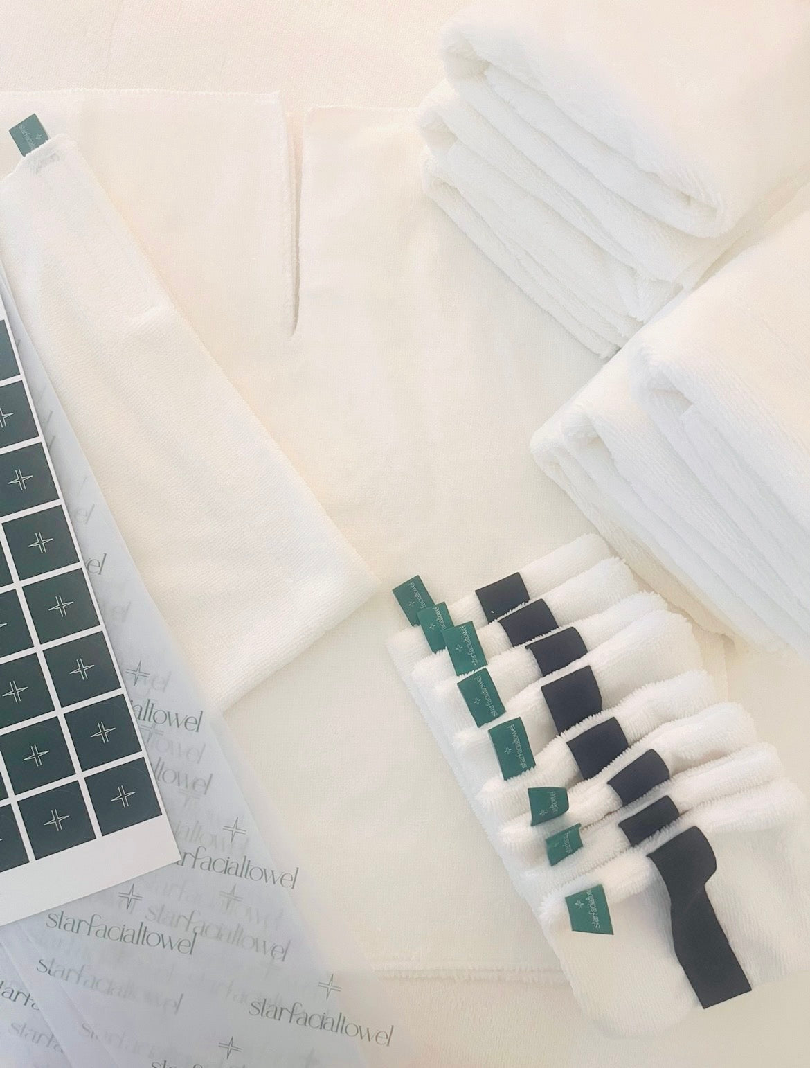Starfacialtowel startbundel met handdoeken, haarbanden, stickers en zijdepapier